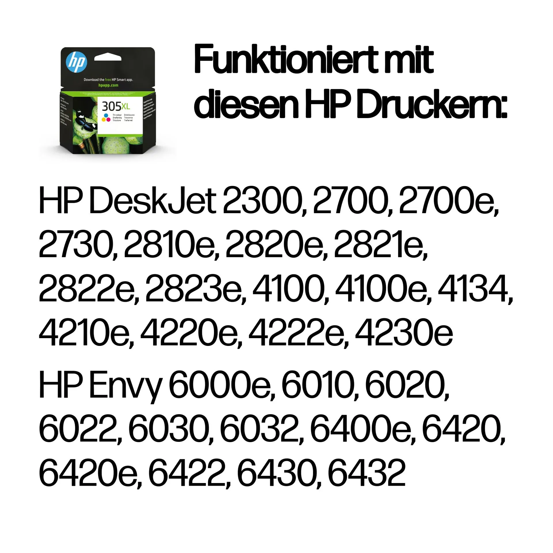 HP 305XL Cyan/Magenta/Gelb Original Druckerpatrone mit hoher Reichweite – Bild 2