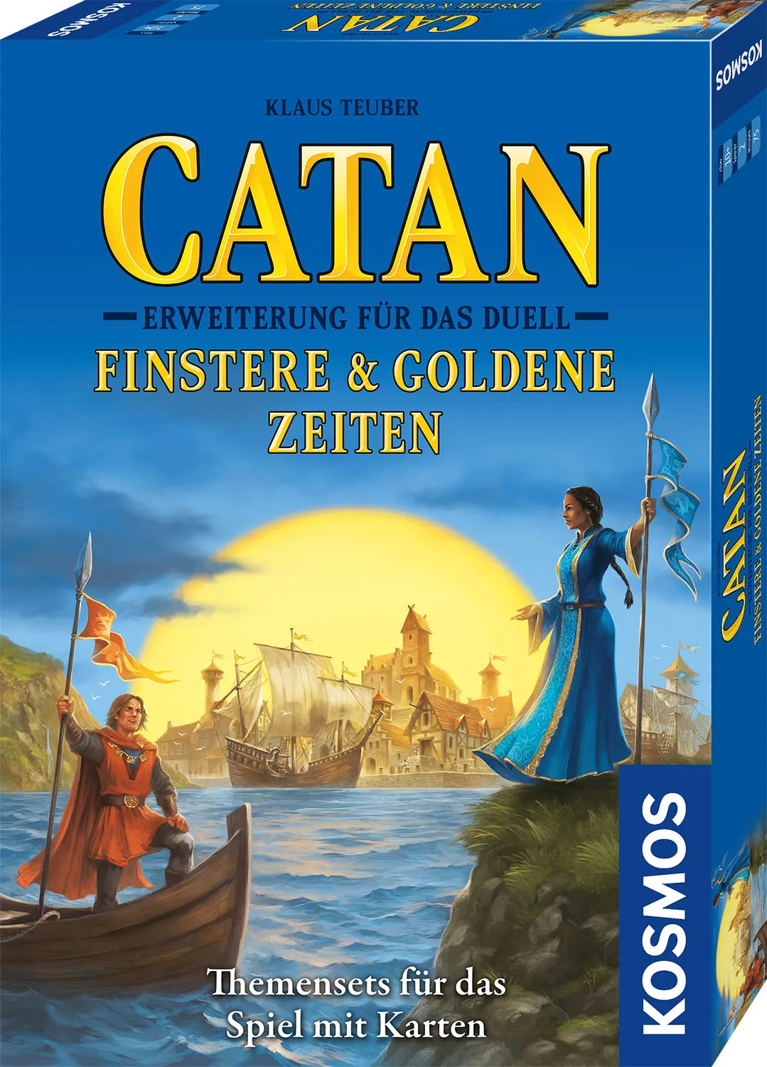 Kosmos Catan – Erweiterung für das Duell – Finstere & Goldene Zeiten Kosmos Catan – Erweiterung für das Duell – Finstere & Goldene Zeiten