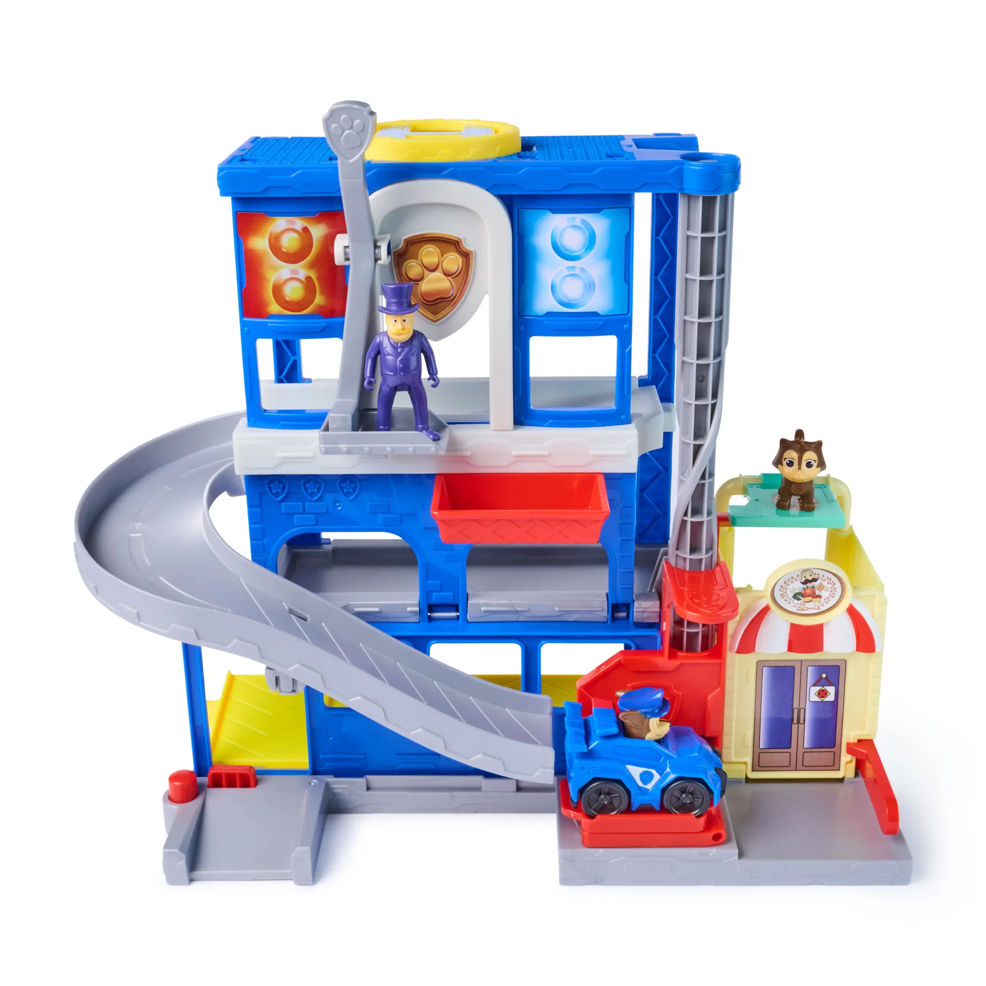 PAW Patrol - Search & Rescue: Pup Squad Hauptquartier Spielset mit Chase Racer und 2 Figuren – Bild 4