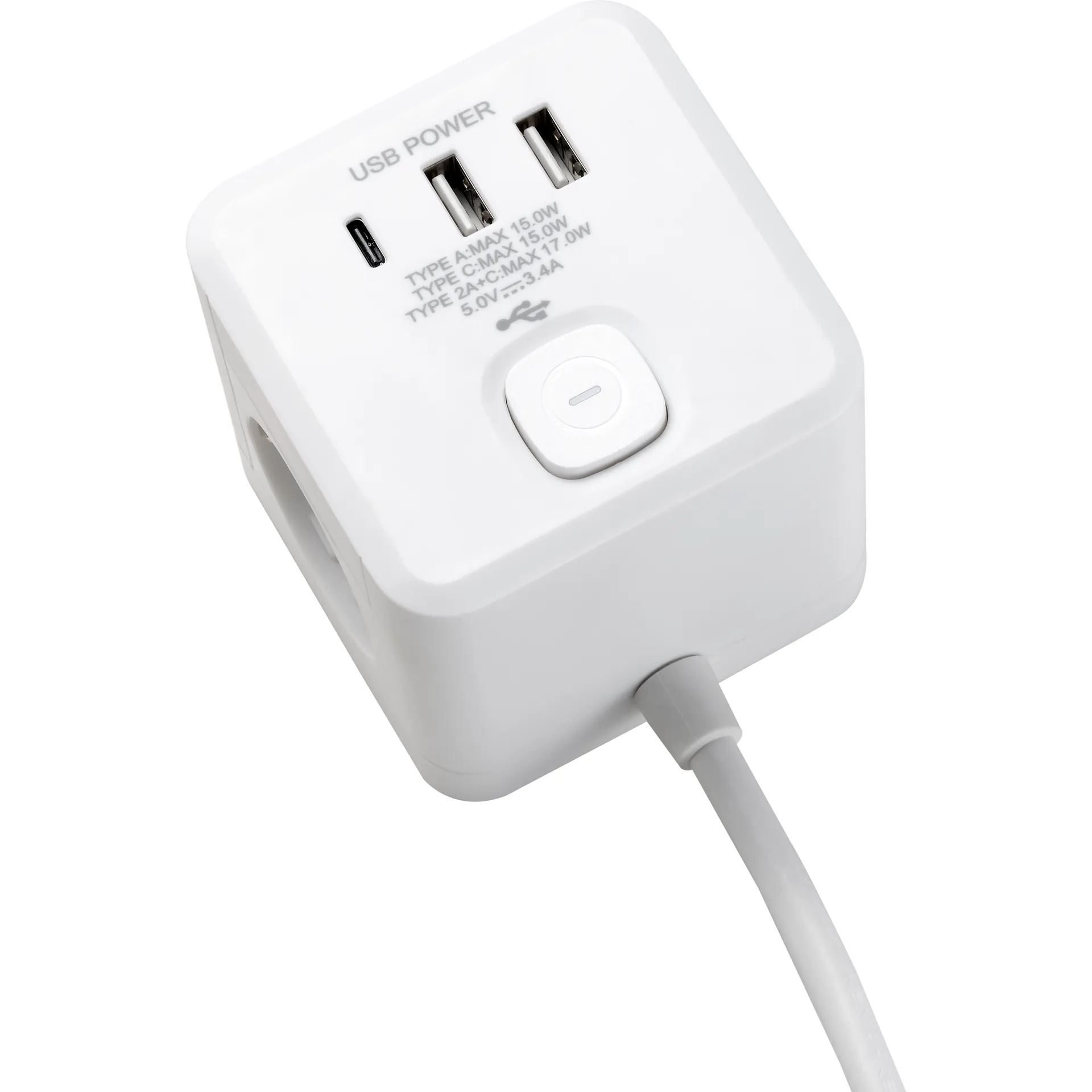 Tischsteckdose McPower ''BW-64'' 3x Steckdose, 2xUSB-A, 1xUSB-C PD20W – Bild 4