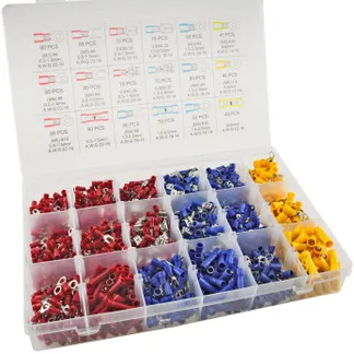 Kabelschuh-Sortiment 1200-teilig in Transportbox, 3 Farben #REST# Kabelschuh-Sortiment 1200-teilig in Transportbox, 3 Farben #REST#