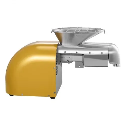 VEVOR Elektrische Ölpresse 5 kg/h, Ölmühle 1250 W, Automatische Ölpressmaschine mit Heiß- und Kaltpressung & Reinigungsbürste, Ölmaschine für Erdnüsse, Sesam, Sojabohnen und Mandeln, Edelstahl – Bild 10