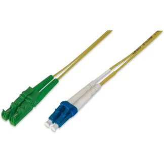 LWL Patchkabel Duplex, E2000 (8° APC) > LC (UPC) Stecker, Singlemode OS2 LWL Patchkabel Duplex, E2000 (8° APC) > LC (UPC) Stecker, Singlemode OS2