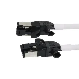 Patchkabel RJ45, CAT6A 500Mhz, 7.5m, weiss, S/FTP, slimline rund d=4,5mm, TPE/LSZH(Superflex), AWG28, mit CAT7 Rohk., drehbarer Stecker, Synergy21 Patchkabel RJ45, CAT6A 500Mhz, 7.5m, weiss, S/FTP, slimline rund d=4,5mm, TPE/LSZH(Superflex), AWG28, mit CAT7 Rohk., drehbarer Stecker, Synergy21