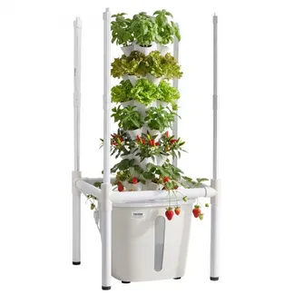 VEVOR Hydroponischer Turm 30 Pods, Hydrotower 6 Ebenen, Hydroponik-Anbausystem-Set mit LED-Pflanzenlampe, App-Steuerung, 20-L-Wassertank & Pumpe, Hydroponic Tower für Kräuter, Obst & Gemüse VEVOR Hydroponischer Turm 30 Pods, Hydrotower 6 Ebenen, Hydroponik-Anbausystem-Set mit LED-Pflanzenlampe, App-Steuerung, 20-L-Wassertank & Pumpe, Hydroponic Tower für Kräuter, Obst & Gemüse