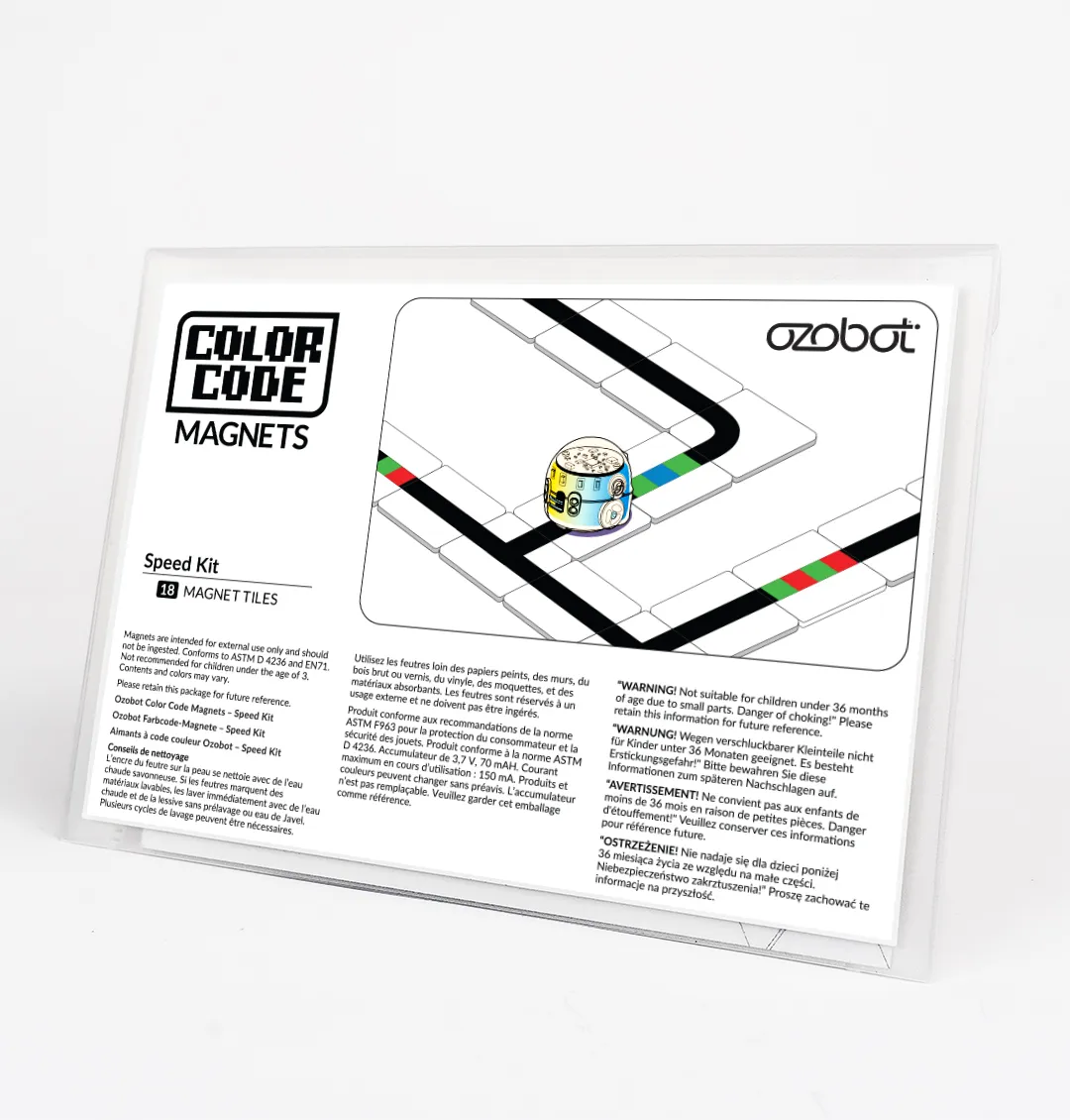 Ozobot MINT Spezialbewegung Set Magnetische Farbcode Kacheln "Color Code Magnets Special Moves Kit" – Bild 3