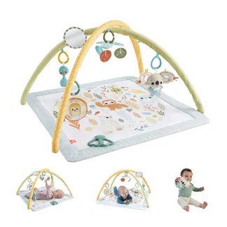 Fisher-Price Sensimals Simply Senses sensorische Erlebnisdecke Spielmatte für Babys mit 6 sensorischen Spielzeugen Fisher-Price Sensimals Simply Senses sensorische Erlebnisdecke Spielmatte für Babys mit 6 sensorischen Spielzeugen