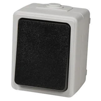 Feuchtraum Wechselschalter McPower “Taff“, 250V~/10A, IP44, Aufputz, grau Feuchtraum Wechselschalter McPower “Taff“, 250V~/10A, IP44, Aufputz, grau