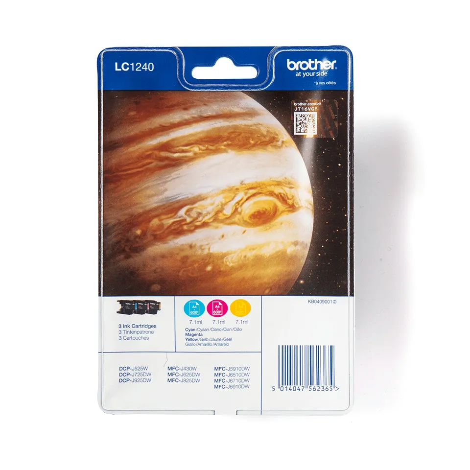 Brother LC-1240RBWBP Druckerpatrone Original Standardertrag Cyan, Magenta, Gelb Brother LC-1240RBWBP Druckerpatrone Original Standardertrag Cyan, Magenta, Gelb