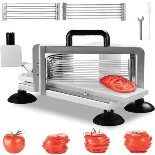 VEVOR Kommerzieller Tomatenschneider, 1/4″+3/8″+3/16″ Tomatenschneider, Hochleistungs-Tomatenschneider aus Edelstahl, manueller Gemüseschneider, zum Schneiden von Tomaten, Gurken, Bananen usw. VEVOR Kommerzieller Tomatenschneider, 1/4″+3/8″+3/16″ Tomatenschneider, Hochleistungs-Tomatenschneider aus Edelstahl, manueller Gemüseschneider, zum Schneiden von Tomaten, Gurken, Bananen usw.