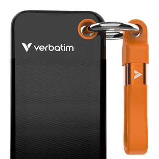 Verbatim Pocket SSD 1 TB USB Typ-C 3.2 Gen 2 (3.1 Gen 2) Schwarz, Orange Verbatim Pocket SSD 1 TB USB Typ-C 3.2 Gen 2 (3.1 Gen 2) Schwarz, Orange