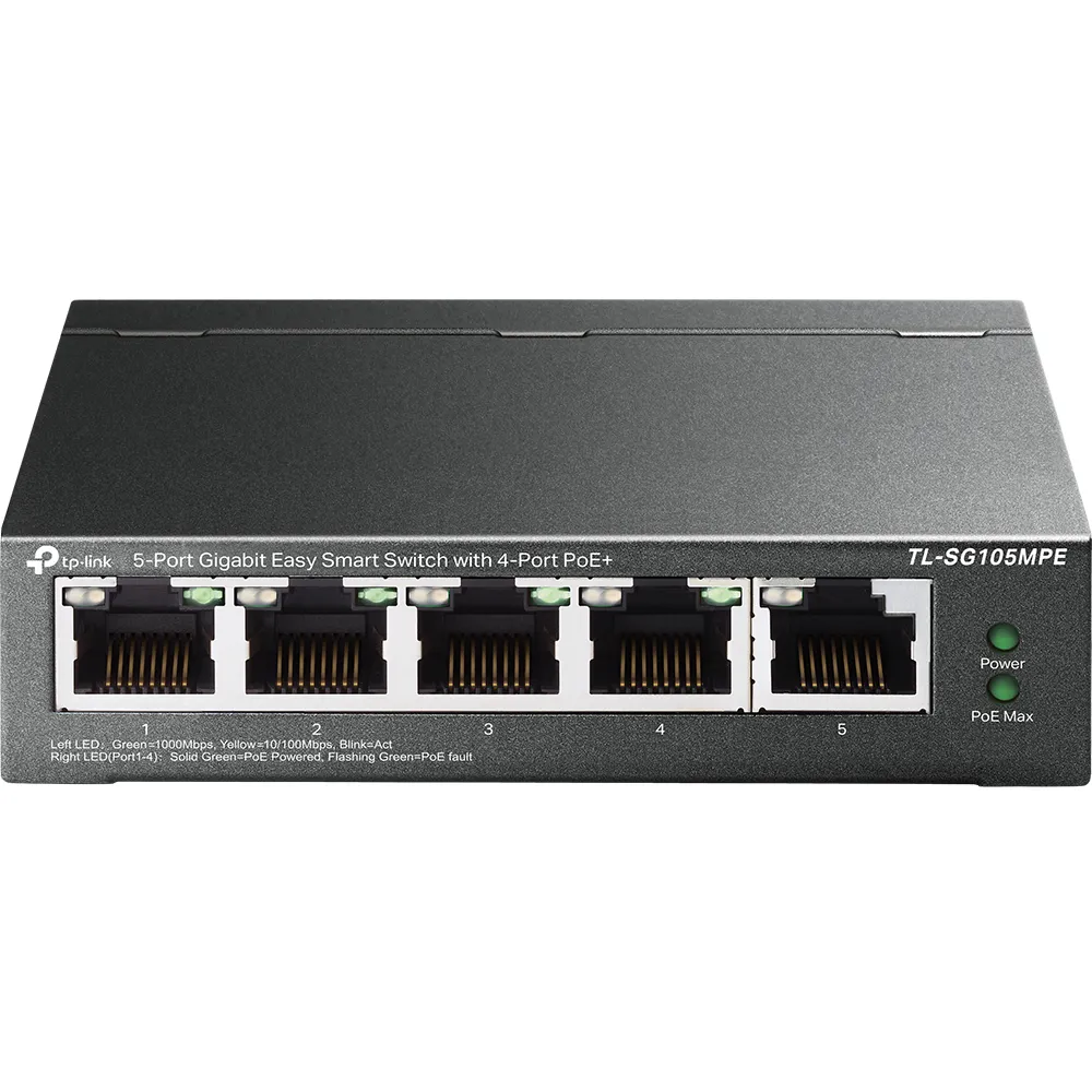 TP-Link TL-SG105MPE Netzwerk-Switch L2 Gigabit Ethernet (10/100/1000) Power over Ethernet (PoE) Schwarz – Bild 2