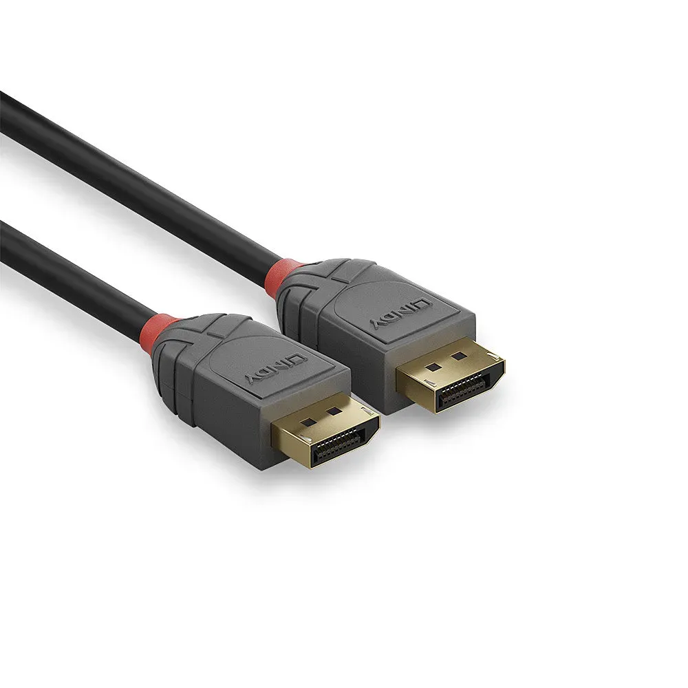 Lindy 36484 DisplayPort-Kabel 5 m Schwarz, Grau – Bild 3
