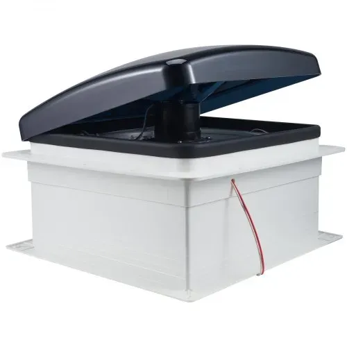 VEVOR Wohnmobil-Lüfter, Dachventilator 12 V, leistungsstarker 10-Gang-Wendelüfter mit Fernbedienung, eingebauter Gleichstrommotor, elektrischer Deckel, passend für 35,6x35,6 cm große Dachöffnungen – Bild 8