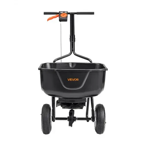 VEVOR Streuwagen, 27 kg Fassungsvermögen, Düngestreuer, Saatgutstreuer 0–3 m Streubreite, Schleuderstreuwagen mit 20 cm Luftreifen, als Aussaathilfe oder Düngerwagen – Bild 9