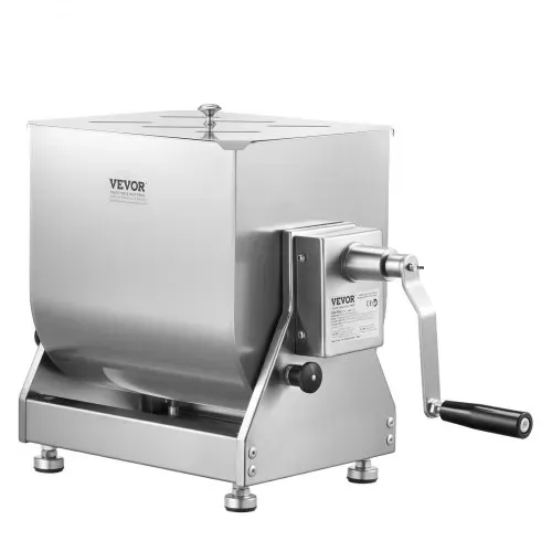 VEVOR manueller Fleischmischer 40 L Fleischverarbeitungsgerät mit Kippbehälter (max. Mischen von 27,2 kg Fleisch), Fleischmischer Wurstmischer mit Untersetzungsgetriebe, Handmixer für Hackfleisch – Bild 8