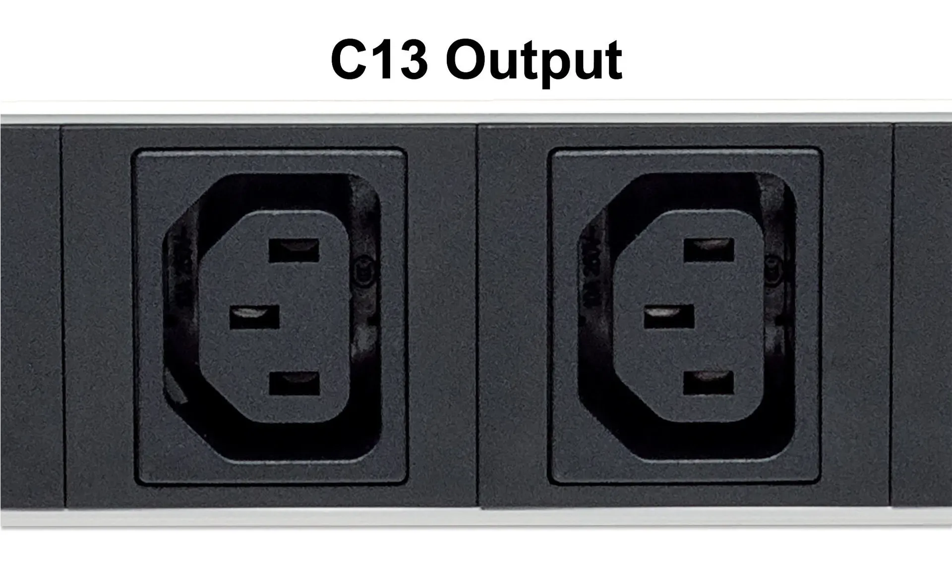 Intellinet 19" 8-fach Steckdosenleiste mit C13-Kaltgerätesteckdosen und Kabelklemmen, PDU mit abnehmbarem Stromkabel (2 m) und rückseitigem C20-Stromeingang, 1 HE – Bild 5