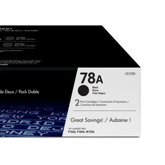 HP 78A 2er-Pack Schwarz Original LaserJet Tonerkartuschen HP 78A 2er-Pack Schwarz Original LaserJet Tonerkartuschen