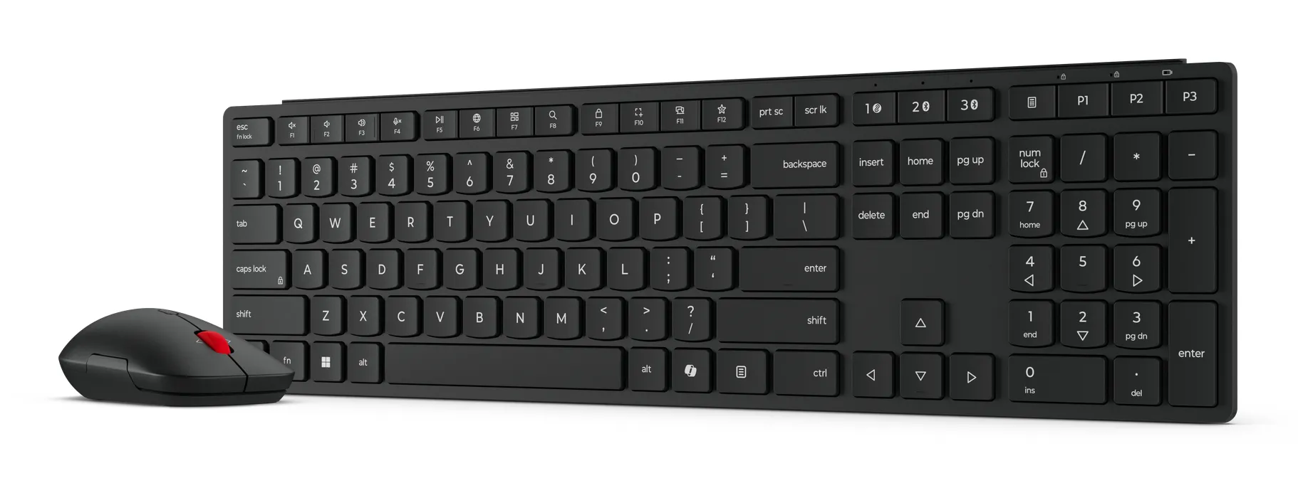 Lenovo 4X31S04814 Tastatur Maus enthalten Büro RF Wireless + Bluetooth Deutsch Schwarz – Bild 4