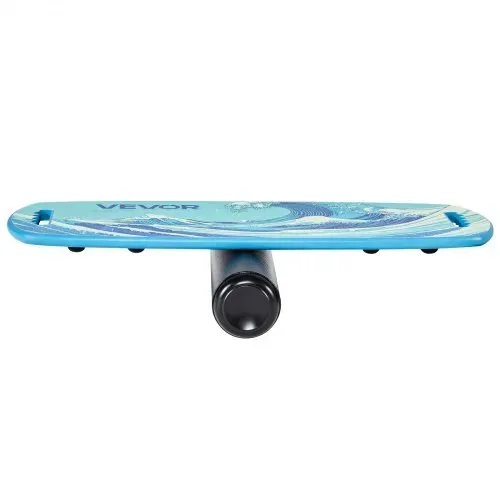 VEVOR Balance Board Holz Set für Erwachsene (76 cm), Wackelbrett bis 200 kg Belastbar, inkl. Rolle, Magnetstoppern & Ablage, Gleichgewichtstrainer für Surf- & Core-Training, Physiotherapie, Blau – Bild 10