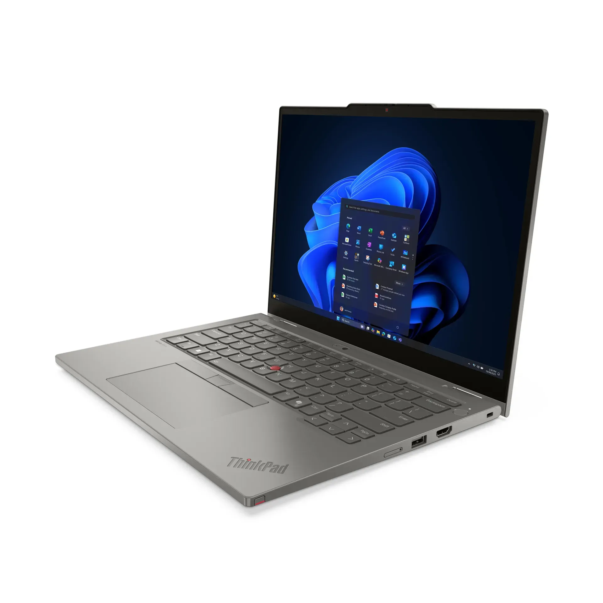 Lenovo ThinkPad L13 2-in-1 Gen 6 (AMD) AMD Ryzen™ 7 250 Hybrid (2-in-1) 33,8 cm (13.3") Touchscreen WUXGA 32 GB LPDDR5x-SDRAM 1 TB SSD Wi-Fi 7 (802.11be) Windows 11 Pro Deutsch Grau – Bild 3