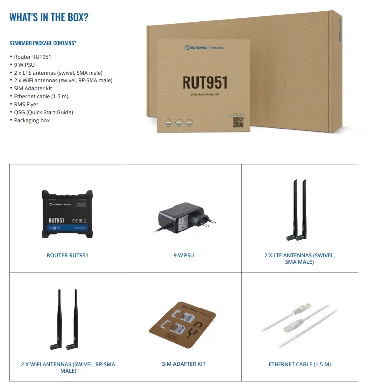 Teltonika · Router · RUT951 · LTE Modem Router/WLAN · eSIM – Bild 6