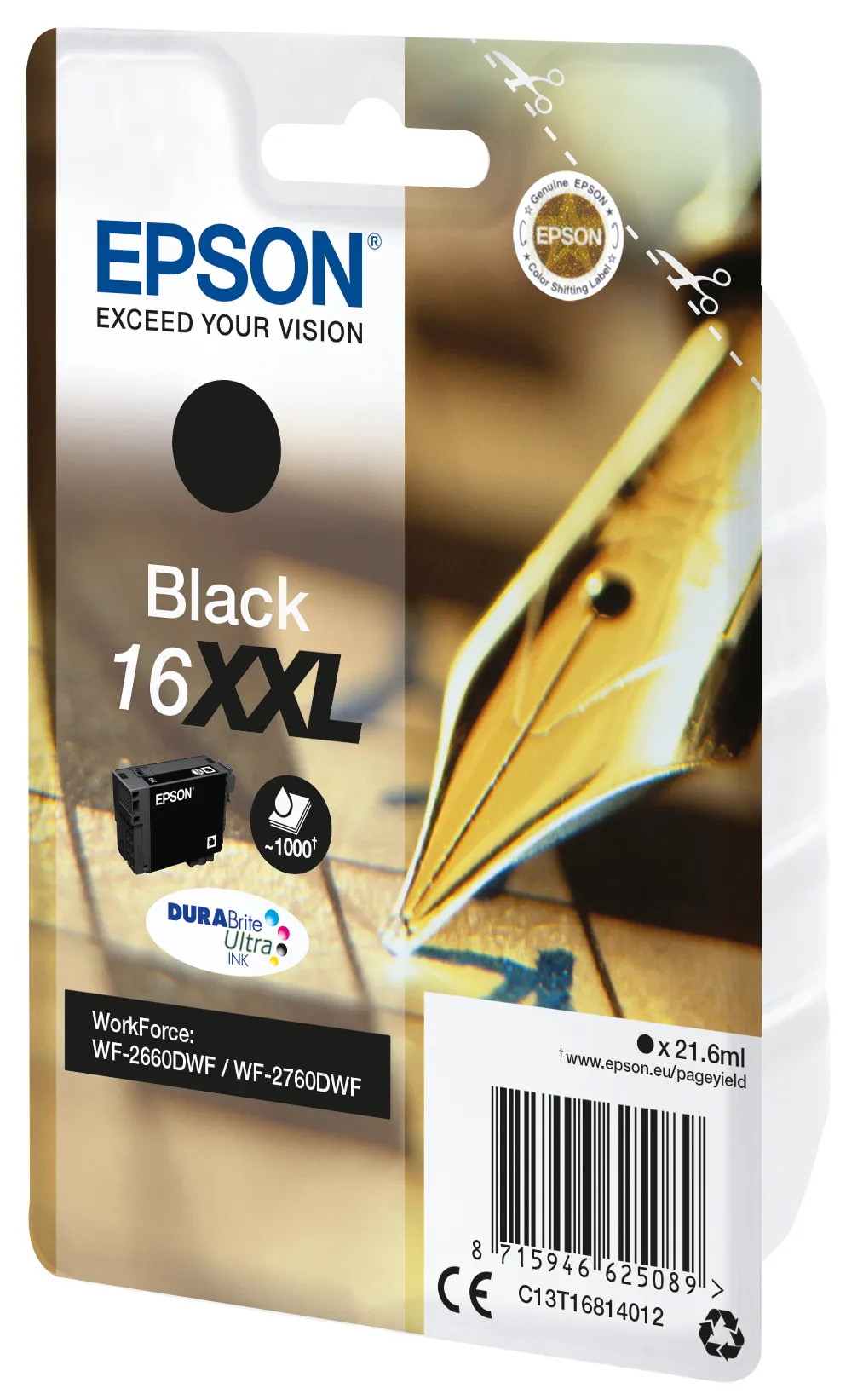 Epson Singlepack Black 16XXL DURABrite Ultra Ink – Bild 2