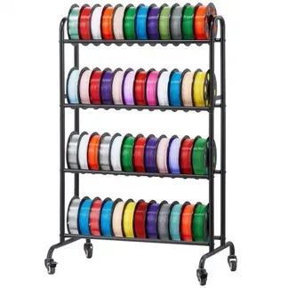 VEVOR Filament Lagerregal für 3D-Drucker, 3 Ebenen, 680 x 400 x 880 mm, Filamentspulenhalter auf Rädern, 3D-Druckerzubehör Organizer für 3D-Druckstudio, Büro, Werkstatt, Schwarz VEVOR Filament Lagerregal für 3D-Drucker, 3 Ebenen, 680 x 400 x 880 mm, Filamentspulenhalter auf Rädern, 3D-Druckerzubehör Organizer für 3D-Druckstudio, Büro, Werkstatt, Schwarz
