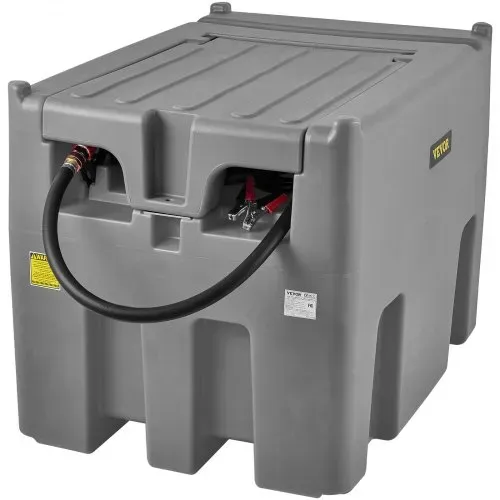 VEVOR Tragbarer Dieseltank 439,11 L Mobile Tankanlage Grau Dieseltankstelle 140 W Tankstation Dieseltank 2600 U/min Transporttank 12 V DC – Bild 8