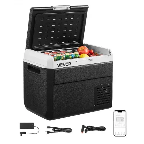 VEVOR Kompressor Kühlbox 30 L, Tragbarer Autokühlschrank mit Einstellbarer Temperatur & App-Steuerung, Kühlschrank 12/24 V DC und 100–240 V AC für Outdoor Camping Reisen und Wohnmobile – Bild 8