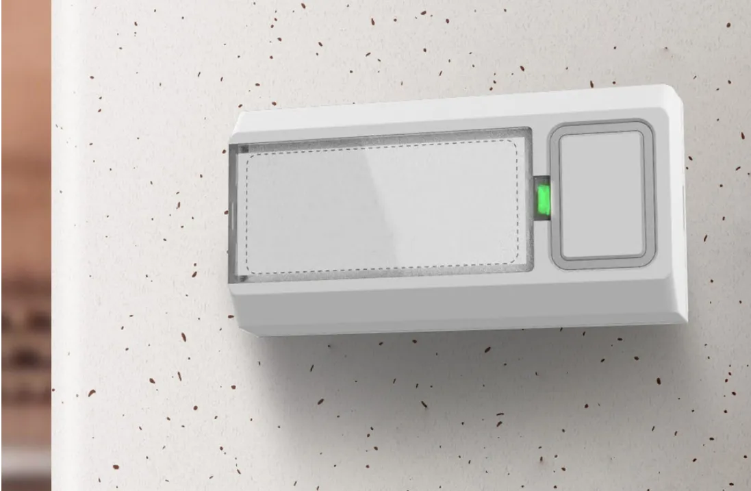 Funk-Klingeltaster „Pilota Porta“ IP55 mit Namensfeld, Batteriebetrieb Funk-Klingeltaster „Pilota Porta“ IP55 mit Namensfeld, Batteriebetrieb