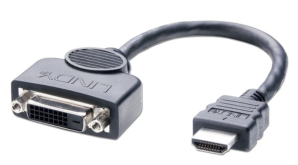 Lindy 41227 Videokabel-Adapter 0,2 m DVI-D HDMI Schwarz Lindy 41227 Videokabel-Adapter 0,2 m DVI-D HDMI Schwarz