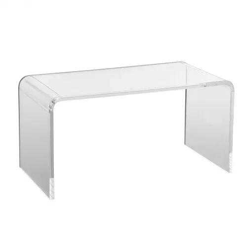 VEVOR Beistelltisch 813 x 401 x 414 mm, U-förmiger Acryltisch Beistelltisch, Transparenter Couchtisch für Getränke, Essen, Snacks, Verwendet im Wohnzimmer, Schlafzimmer, Arbeitszimmer usw. – Bild 8