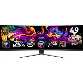 MSI MPG 491CQPXDE QD-OLED Computerbildschirm 124,5 cm (49″) 5120 x 1440 Pixel Dual QHD Schwarz MSI MPG 491CQPXDE QD-OLED Computerbildschirm 124,5 cm (49″) 5120 x 1440 Pixel Dual QHD Schwarz