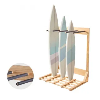 VEVOR vertikaler Surfbrettständer 4-stufiges Surfbrettregal aus Holz zur Aufbewahrung & Präsentation, freistehender Boardständer-Organizer Surfbretthalter Rack für Wakeboard Snowboard Skier VEVOR vertikaler Surfbrettständer 4-stufiges Surfbrettregal aus Holz zur Aufbewahrung & Präsentation, freistehender Boardständer-Organizer Surfbretthalter Rack für Wakeboard Snowboard Skier