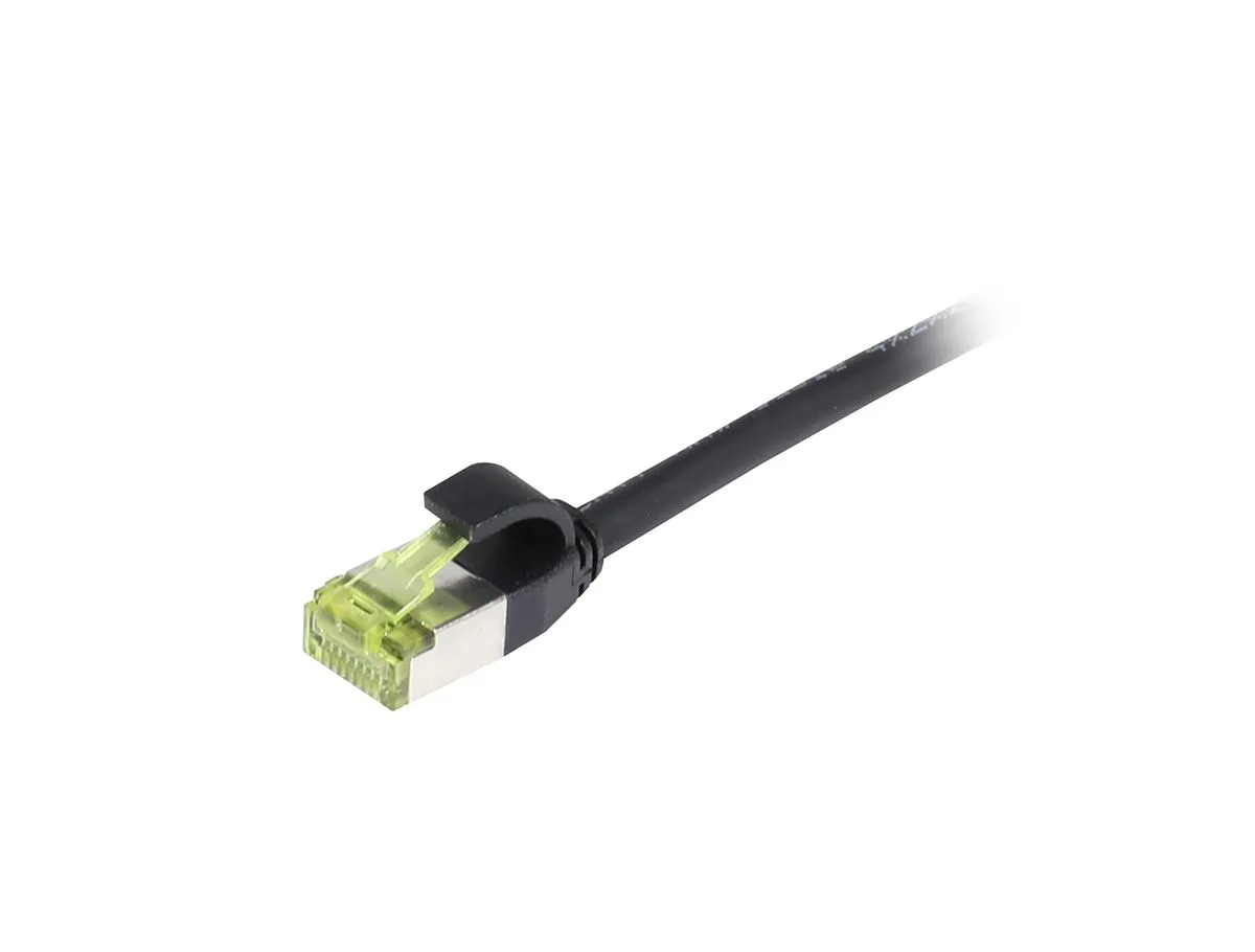 Patchkabel RJ45, CAT6A 500Mhz, 2m, schwarz, S-STP(S/FTP), slimline rund d=4,5mm, TPE/LSZH(Superflex), AWG28, mit CAT7 Rohkabel, Synergy 21 Patchkabel RJ45, CAT6A 500Mhz, 2m, schwarz, S-STP(S/FTP), slimline rund d=4,5mm, TPE/LSZH(Superflex), AWG28, mit CAT7 Rohkabel, Synergy 21