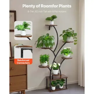 VEVOR Pflanzenständer mit Wachstumslichtern, 8-stöckiges Pflanzenregal, Blumenständer, 3 Timer- & 10 Helligkeitsstufen, Blumenregal als Dekoration für Wohnzimmer & Balkon, 920x310x1575 mm VEVOR Pflanzenständer mit Wachstumslichtern, 8-stöckiges Pflanzenregal, Blumenständer, 3 Timer- & 10 Helligkeitsstufen, Blumenregal als Dekoration für Wohnzimmer & Balkon, 920x310x1575 mm