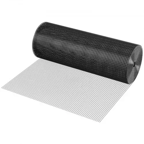 VEVOR Gartenzaun 61 cm x 15,2 m, 1,27x1,27 cm Maschenweite, φ1,06 mm verzinkter Drahtzaun, vinylbeschichteter Hühnerdrahtzaun, geschweißter Gartenpflanzenzaun für Kaninchenkäfige & Schlangen – Bild 9