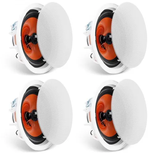 VEVOR 4er-Set ca. 20 cm Deckenlautsprecher, 100 W, Decken- und Wandeinbaulautsprechersystem mit 8 Ω Impedanz 89 dB Empfindlichkeit, für Zuhause, Küche, Wohnzimmer, Schlafzimmer oder überdachte Verande VEVOR 4er-Set ca. 20 cm Deckenlautsprecher, 100 W, Decken- und Wandeinbaulautsprechersystem mit 8 Ω Impedanz 89 dB Empfindlichkeit, für Zuhause, Küche, Wohnzimmer, Schlafzimmer oder überdachte Verande
