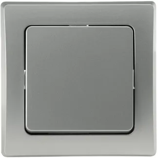 DELPHI Wechsel-Schalter 250V~/ 10A, inkl. Rahmen, UP, silber DELPHI Wechsel-Schalter 250V~/ 10A, inkl. Rahmen, UP, silber