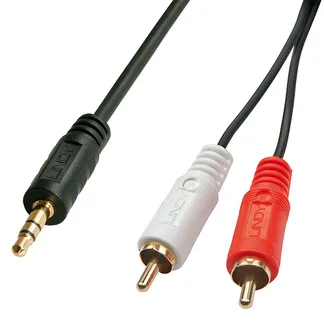 Lindy 35680 Audio-Kabel 1 m 3.5mm 2 x RCA Schwarz Lindy 35680 Audio-Kabel 1 m 3.5mm 2 x RCA Schwarz