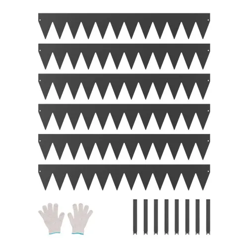 VEVOR Rasenkante, 6er-Pack, 1016×152,4×1,5 mm, Metall-Beeteinfassung, biegbare Garteneinfassung, Beetumrandung, einfach zu installieren, Trennwand für Blumenbeete, Hofwege, Schwarz VEVOR Rasenkante, 6er-Pack, 1016×152,4×1,5 mm, Metall-Beeteinfassung, biegbare Garteneinfassung, Beetumrandung, einfach zu installieren, Trennwand für Blumenbeete, Hofwege, Schwarz
