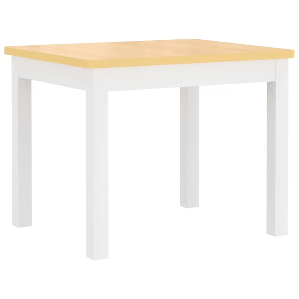 vidaXL 4-tlg. Kinder-Sitzgruppe Weiß und Beige MDF – Bild 6