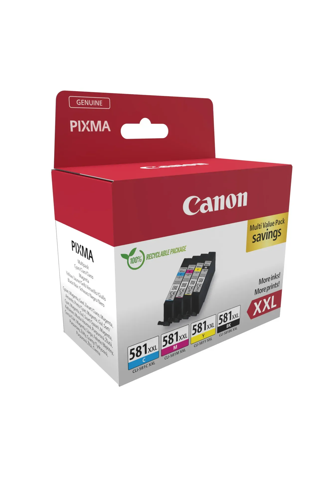 Canon CLI-581XXL BK/C/M/Y Multipack Canon CLI-581XXL BK/C/M/Y Multipack