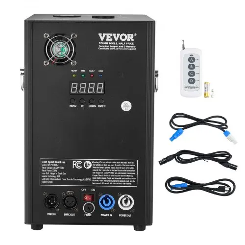 VEVOR Funkenmaschine 700 W Pyrotechnikmaschine Aluminiumlegierung Feuerwerksmaschine DMX Controller Einstellbar 2–5m Cold Spark Machine 7 min pro Nachladen Ideal für Hochzeit, DJ Show, Partys VEVOR Funkenmaschine 700 W Pyrotechnikmaschine Aluminiumlegierung Feuerwerksmaschine DMX Controller Einstellbar 2–5m Cold Spark Machine 7 min pro Nachladen Ideal für Hochzeit, DJ Show, Partys