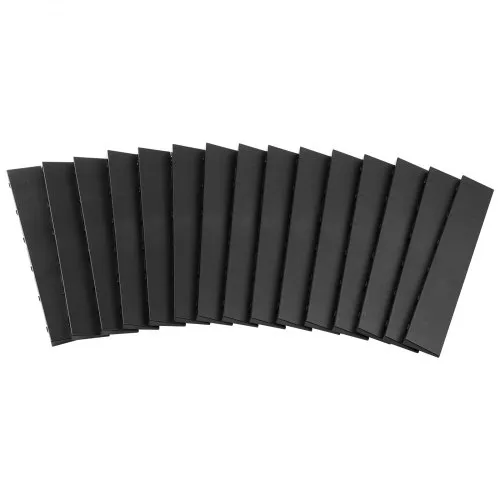 VEVOR Randleiste für Garagenböden, Male, 15-tlg. Set, ineinandergreifende modulare Garagenbodenkanten aus PP, nur kompatibel mit den verbesserten 6-Lock-Garagenmatten von VEVOR, schwarz VEVOR Randleiste für Garagenböden, Male, 15-tlg. Set, ineinandergreifende modulare Garagenbodenkanten aus PP, nur kompatibel mit den verbesserten 6-Lock-Garagenmatten von VEVOR, schwarz
