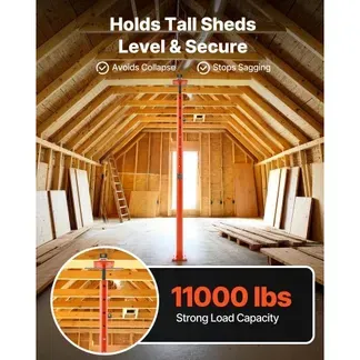 VEVOR Wagenheber, Höhenbereich von 135 bis 235 cm, maximale Tragkraft 8.600 kg, verstellbarer Stützbalken, Kellerheberpfostenstange zum Nivellieren, Hebestütze aus Stahl, Teleskop-Wagenheberpfosten für vorübergehende Unterstützung VEVOR Wagenheber, Höhenbereich von 135 bis 235 cm, maximale Tragkraft 8.600 kg, verstellbarer Stützbalken, Kellerheberpfostenstange zum Nivellieren, Hebestütze aus Stahl, Teleskop-Wagenheberpfosten für vorübergehende Unterstützung