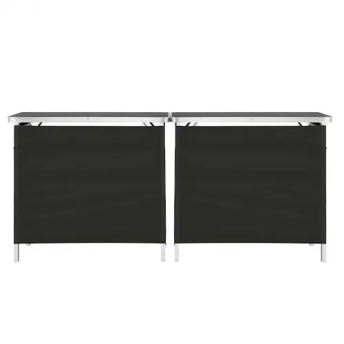 VEVOR Messetheke Klappbar, 2er-Pack 980x385x870 mm, Empfangstheke mit Tragetasche, Ablagefach, Rezeptionstheke, Messestand, Bartisch, Faltbare Mobile Barstation für Veranstaltungen, Partys & Messen – Bild 9
