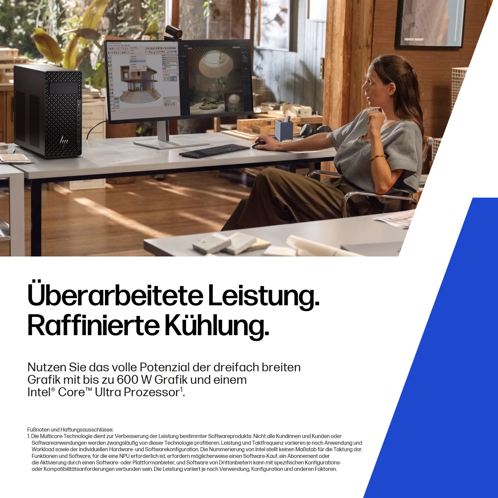 HP Z2 Tower G1i Intel Core Ultra 9 285K 64 GB DDR5-SDRAM 1 TB SSD NVIDIA RTX Pro 2000 Blackwell Windows 11 Pro Arbeitsstation AI Workstation, AI PC Schwarz – Bild 6