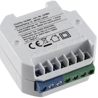 Funk-Empfänger RS für “Pilota Casa” max. 500W, für Rolladen-Steuerung Funk-Empfänger RS für “Pilota Casa” max. 500W, für Rolladen-Steuerung
